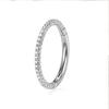 Neuer G23 Titanlegierung Tri-Diamant Nasen- & Ohrpiercingring