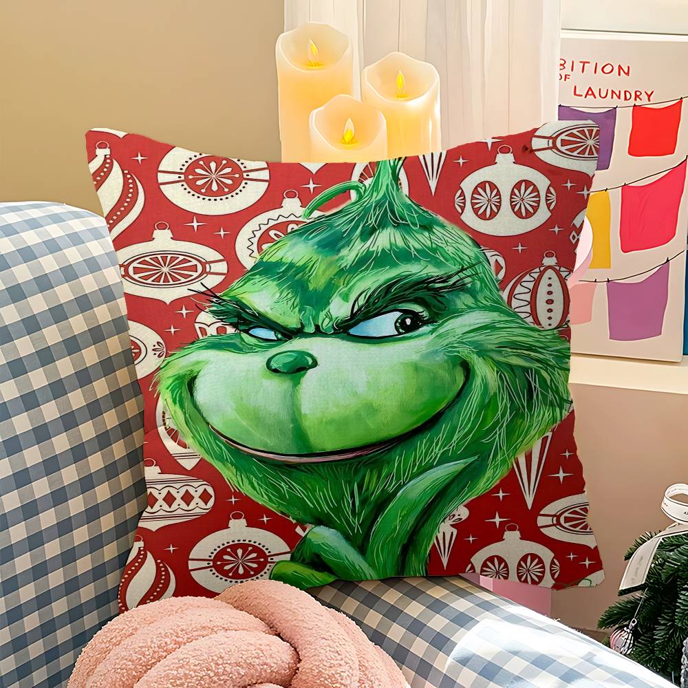 Film The G-Grinch C-Christmas Pillowcase Toon Gift Cushion Cover Bedroom Home Sofa Chair Seat Decor Pillow Case