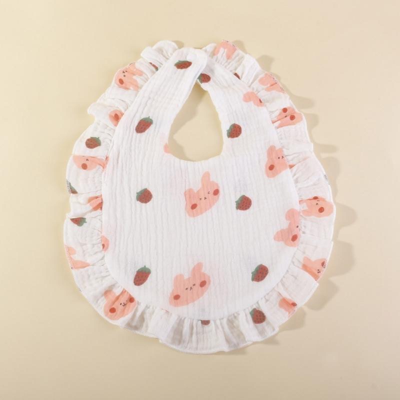 Lovely Baby Bibs Baby Drooling Bibs Cotton Bibs Unisex Baby Feeding Bibs Adjustable Teething Drooling Bibs 9x6-inch