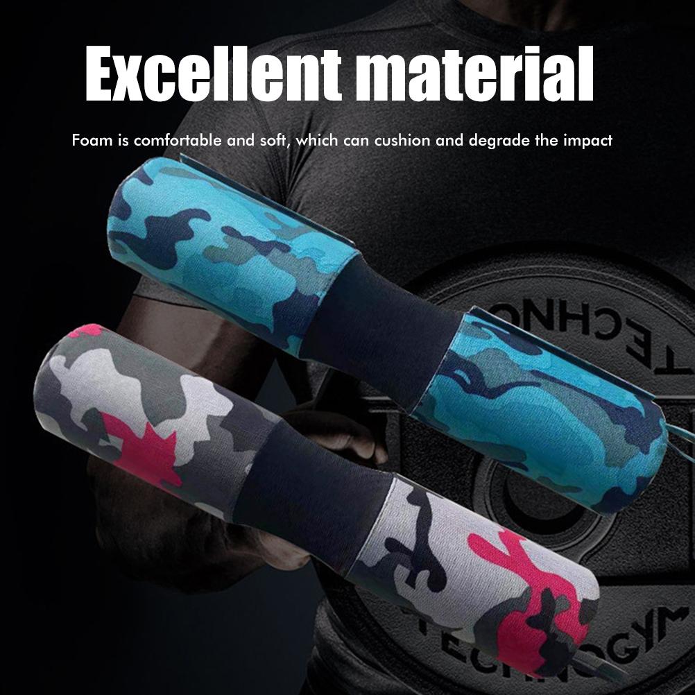 Langhantel Kniebeugen Polster Nacken Schulter Schutzpolster Unterstützung für Kniebeugen Ausfallschritte Hüftstöße Camouflage Fitness Schaumstoff Schwammpolster