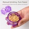 1/2Pcs Manual Handheld Garlic Press Plastic Transparent Manual Garlic Press Durable Garlic Churning Tool