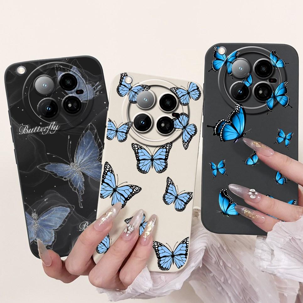 For Infinix Zero 40 4G 5G Back Cover 6.78" On Infinix X6860 X6861 Capa Flower Butterfly Women Fashion Phone Case Liquid Silicone