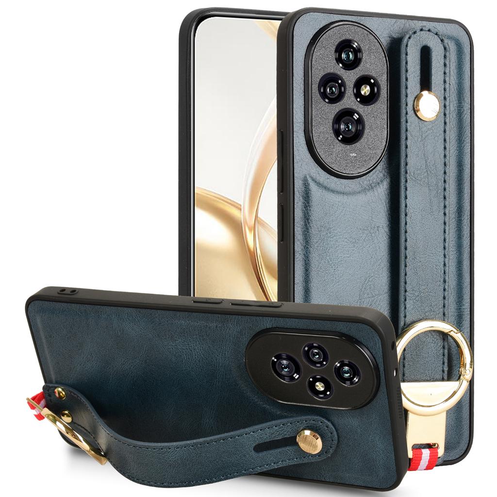 For Honor 200 Pro 5G Case Bottle Opener Wristband Kickstand Leather Back Cover