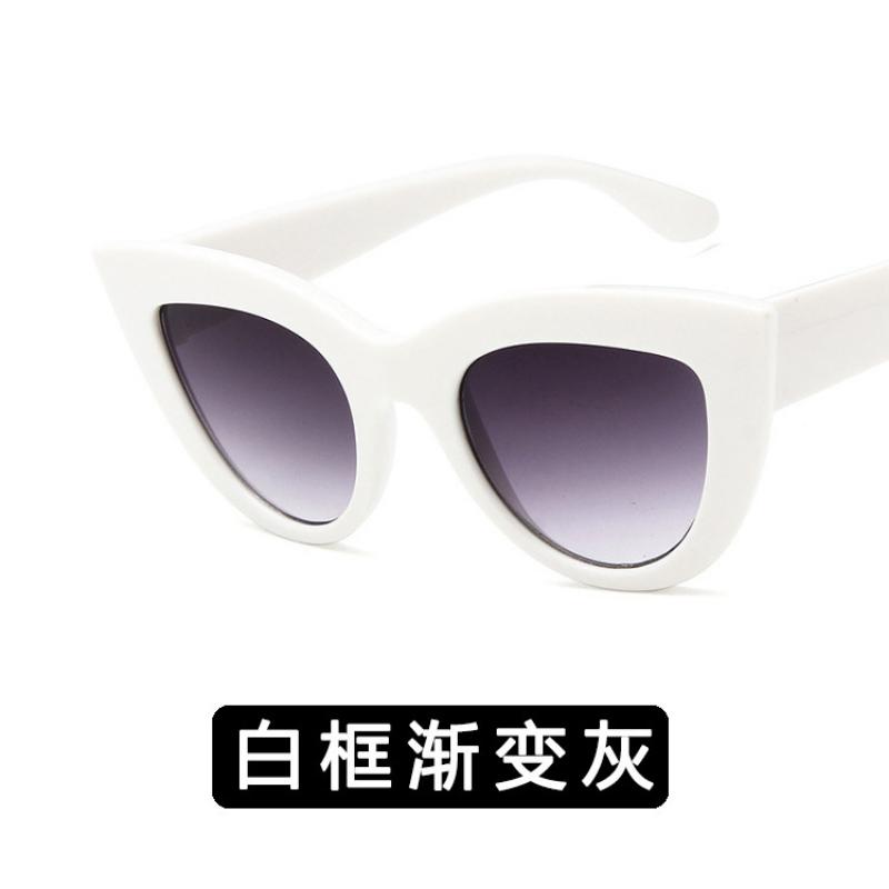 

Latest Large Spectacle Frame Frame Cats Eye Sun Glasses Glasses Classic Ladies Classic Sun Eyeglasses Womens Outdoor Travel Eyewear UV400 Oculos As shown in the figu