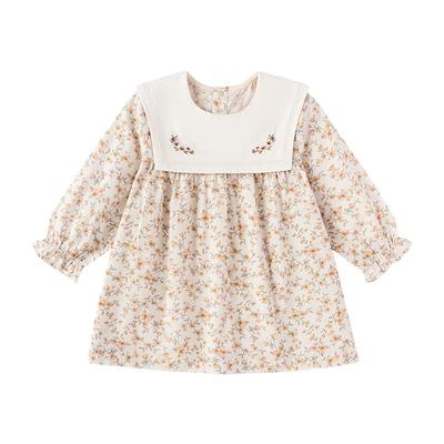 Babylove Mädchen Süßes Blumiges Baumwollkleid