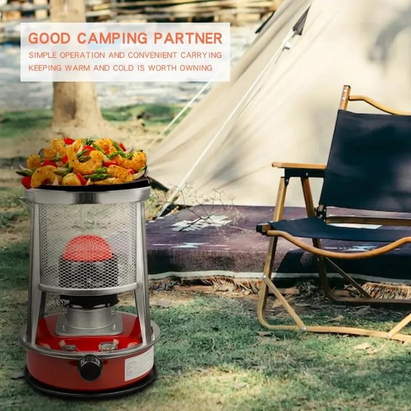 4.5L Portable Kerosene Stove Heater Home Heater Outdoor Camping Stove Kerosene Stove for Camping Fishing Hunting Cooking