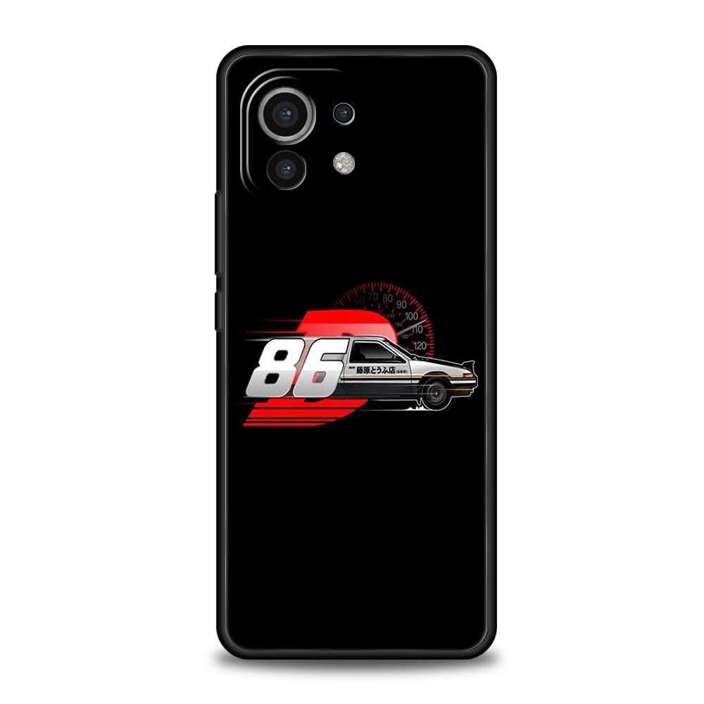 Initial D Car Phone Case Cover for Xiaomi Mi 17 15 14 13 12 11 Ultra 15T 14T 13T 12T 11T Pro Lite 5G Soft TPU Shell Fundas Capas