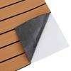 Striped Boat Mat in Brown and Black 240 x 60 cm EVA