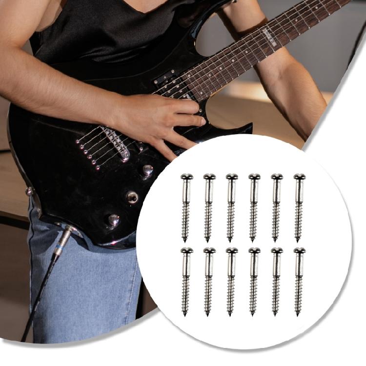 12lots Notched Bridge Screw Simple Installation for Quick Stage Setups and Sustained Tuning Accuracy