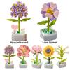 Creative Plant Flower Building Blocks For Children Diy Puzzle Toy Gift For Valentine's Day Sunflower Style