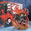 22cm Demon Slayer Kamado Tanjirou Hinokami Kagura Anime Figure Model Statue Boys Collection Desktop Decoration Ornament Playthings Present