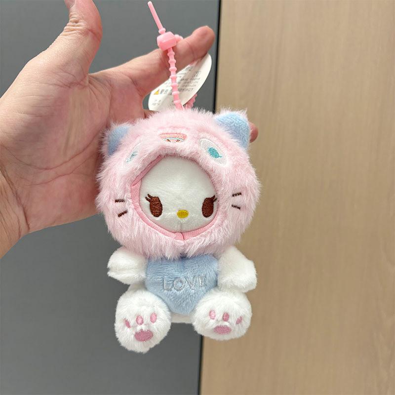 

Cartoon Hello Kitty Plush Keychain With Pp Cotton Filling For Kids And Bags Pink