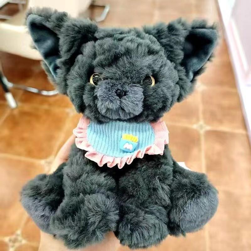 

Плюшевая игрушка Рекс Девон Кэт, мягкая кукла-животное для декора детской спальни и в подарок Pink Blue Bib