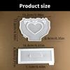 Heart Shaped Epoxy Resin Frame Mold Flexible Heart Frame Ornament Mold For Crafting Unique Home Decors And Keepsakes