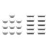 10Pcs Kitchen Sink Washbasin Drain Seal Stopper Rubber Sink Overflow Rings Bath Drain Plug Sink Overflow Hole Cover