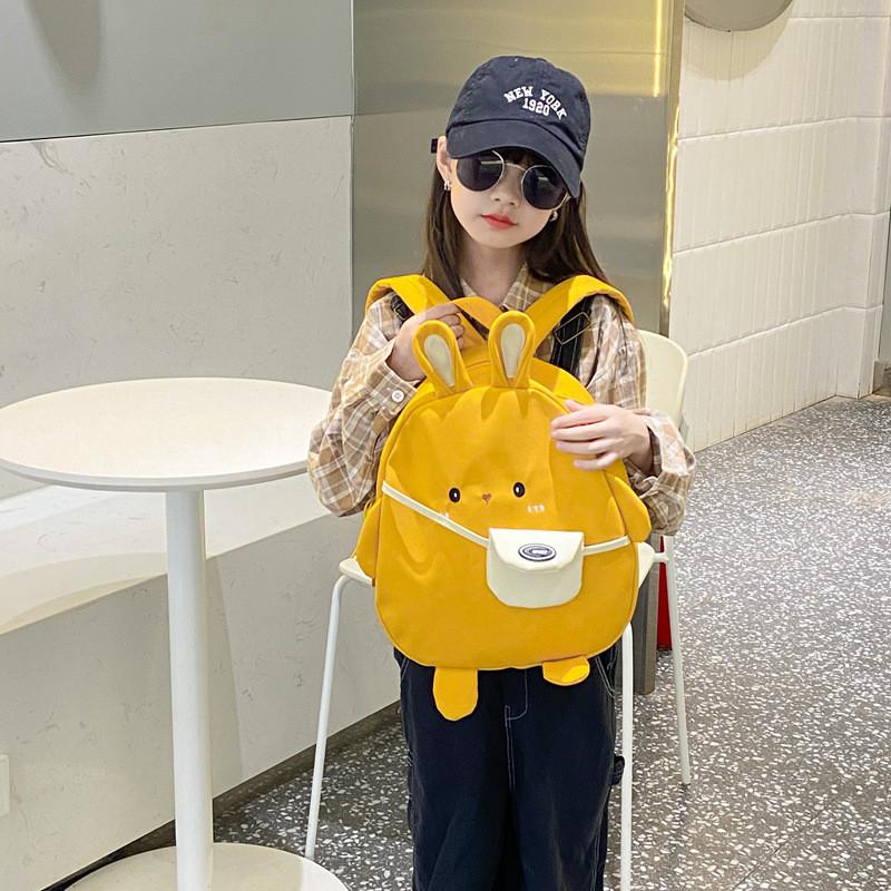Zaino per Bambini Coniglietto Carino Traspirante in Nylon Stampa Animale Per Scuola Materna Asilo