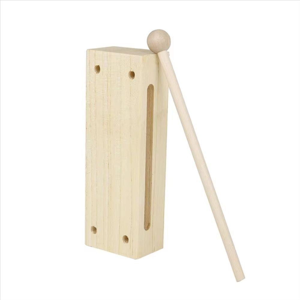 Wood Beaters Musical Rhythm Block Square Orff Music Instruments Beaters Sticks for Children Toy