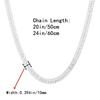 Copper Necklace For Men 1pc Gorgeous Coppery Plated Cuban Chain Necklace, Perfect Gift For Men's Parties