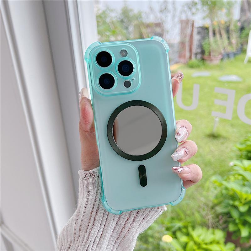 Shockproof Magnetic Makeup Mirror Phone Case For Xiaomi Redmi 14C A5 A4 A3 Note 14 POCO X7 M7 F7 13T 15T Pro Magsafe Soft Cover