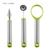 3Pcs/set Stainless Steel Fruit Tool Set Watermelon Ball Scoop Apple Corer Remover Fruit Carving Knife Fruit Pulp Separator Tools