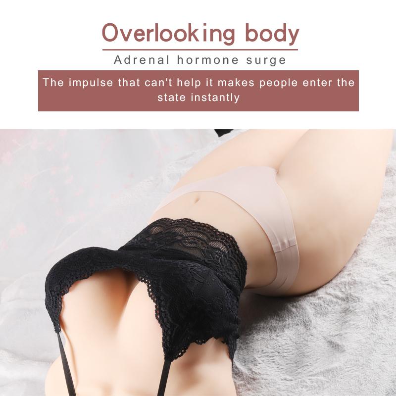 65cm*13.5kg 3D Silicone Sex Doll TPE Sexy Cleavage Vagina Love Anal Love Adult Sex Toys for Men Liquid Silicone Filled In The Chest Feel Softer
