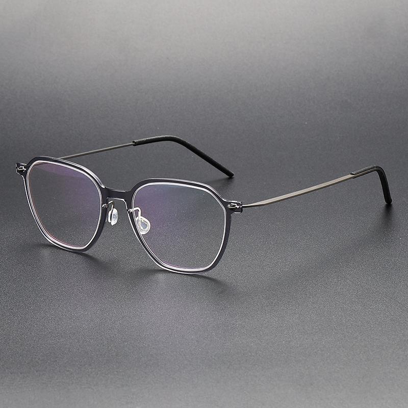 Denmark Design Polygon Glasses Frame Men Women Fashion Ultralight Myopia Eyeglasses 6627 Prescription Optic Spectacles Eyewear