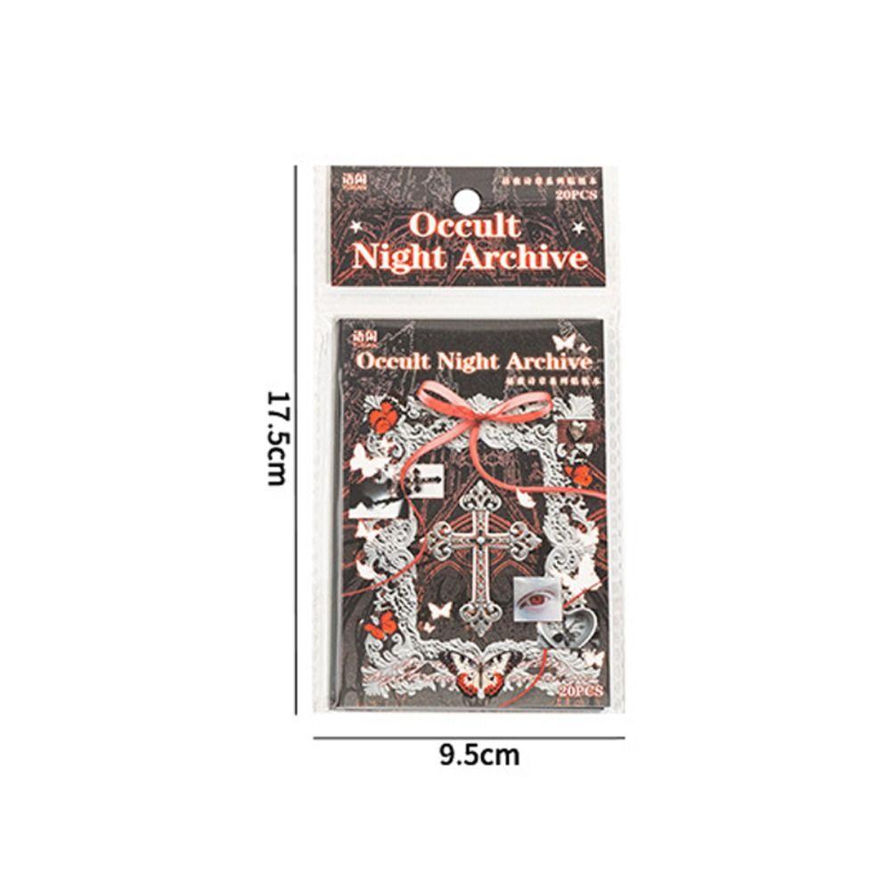 Day and Night Theme Cut Film Sticker Book Retro Style Scrapbook Stickers  Journal Decoration