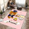 Custom personalization San-X Rilakkuma Area Rug - Perfect For Kitchen, Bathroom,Laundry Room Decor Large Size Available,Gift All Seasons