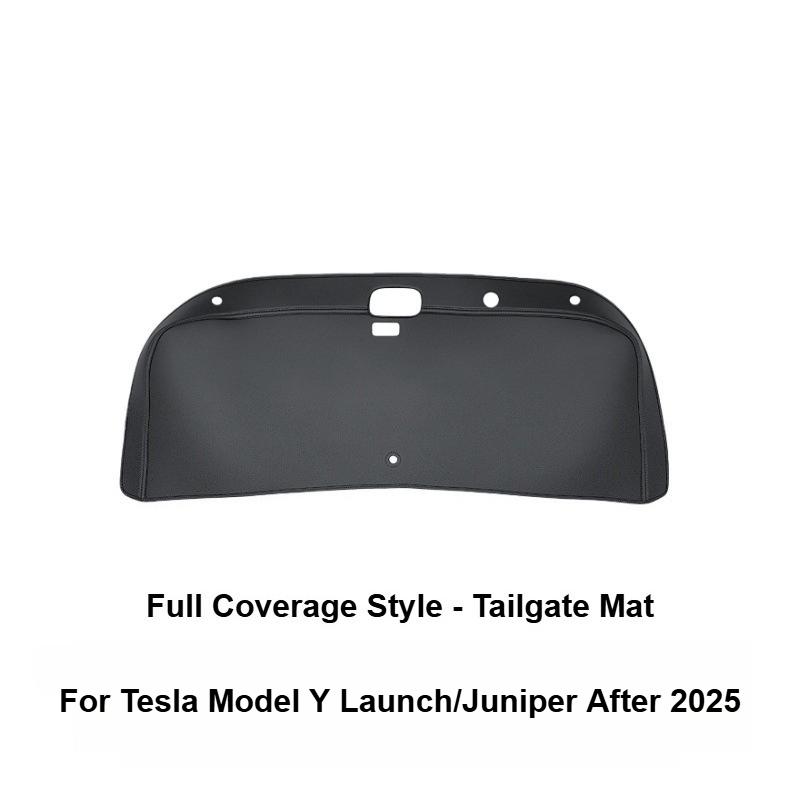Trunk Tailgate Mat for Tesla Model 3 Highland Model Y Juniper 2025 Tailgate Protective Leather Pad Interior Trim Car Accessories