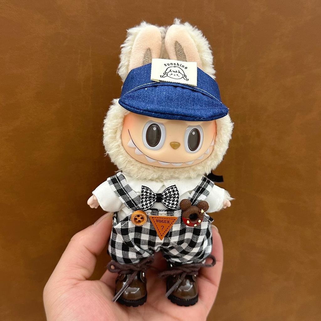 Doll Clothes For 15-17CM I II III Labubu Outfits Mini Plush Cotton Idol Doll Clothing Sitting Party Accessories Gifts