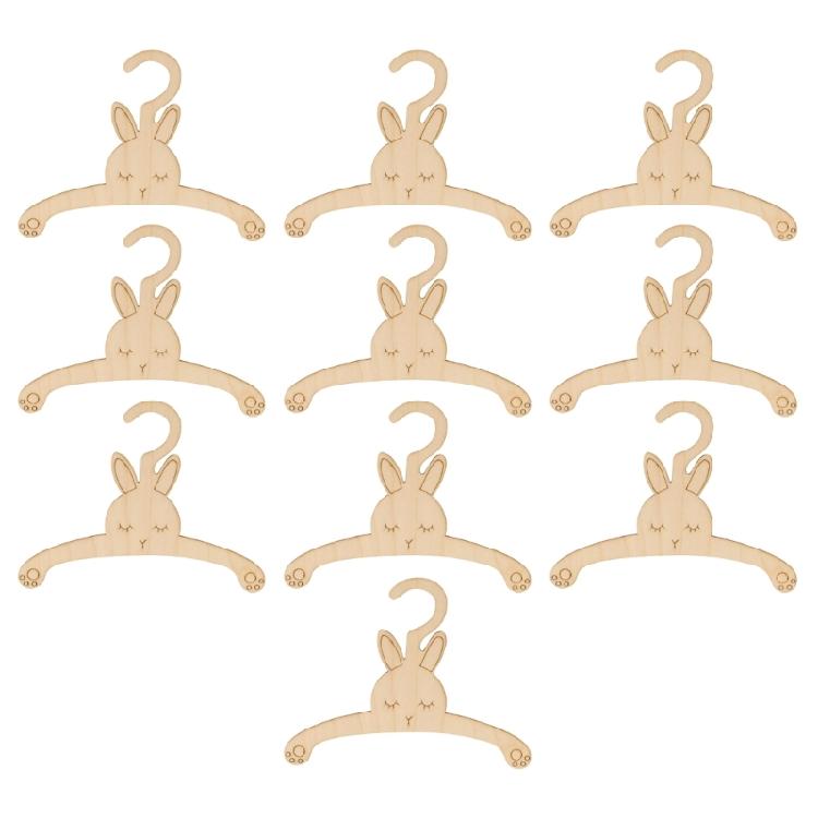 Multipacks of 10 Sturdy Wood Materials Nursery Hangers Gentle on Baby Clothes without Slip Features Home Accessory