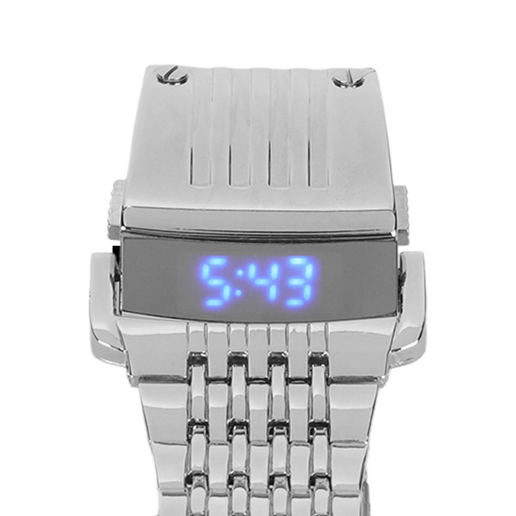 Alloy Watch LED Digital Display Quick Release Fashionable Men Watch for Daily Business