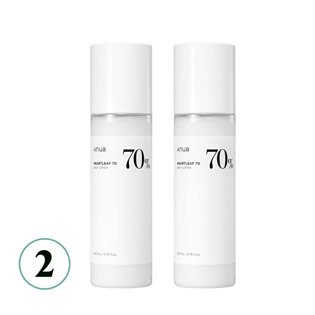 Anua NEUE HEARTLEAF 70 DAILY LOTION 200 ml | beruhigend, Anua-Niacinamid, aufhellend, hautaufhellend, koreanische Gesichtspflege