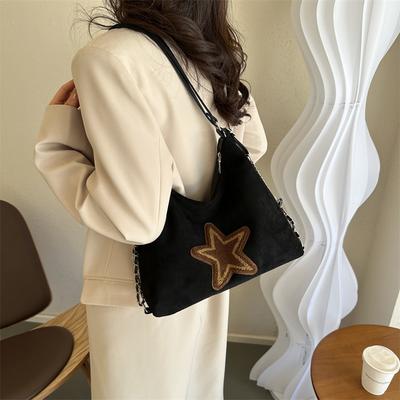 Retro Hirschleder Samt personalisiert neuer Trend Multifunktions große Kapazität Doppel-Schulter Einzel-Schulter Tragetasche Damen Tasche