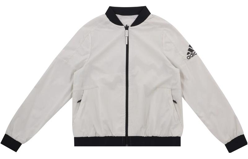 Adidas Jackets Women s White Stand Collar Moderate Other CV5478