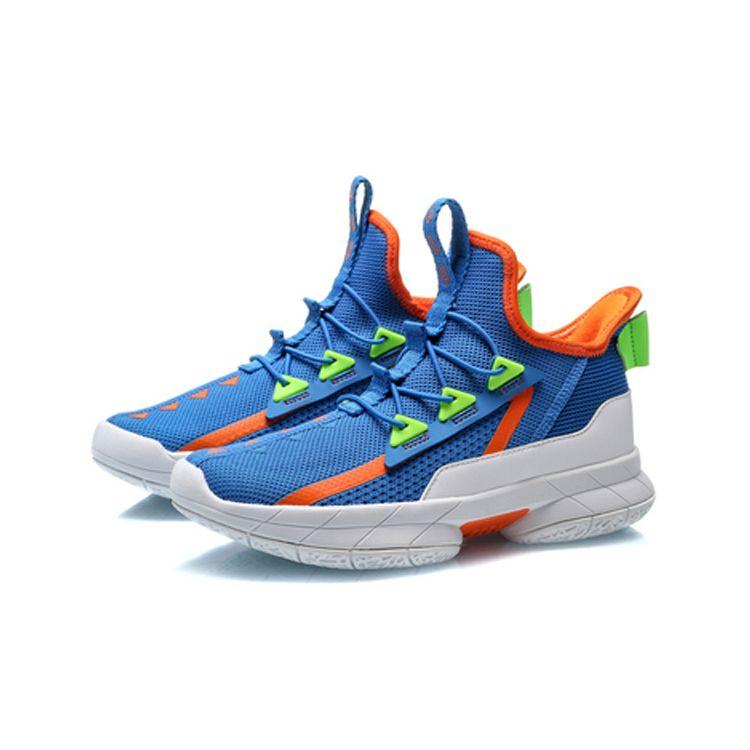 Li Ning Comfortable Versatile Non-Slip Shock Absorbing Wear-Resistant Breathable Rebound Mid-Top Kids Basketball Shoes Kids Sneaker YKCQ246-5