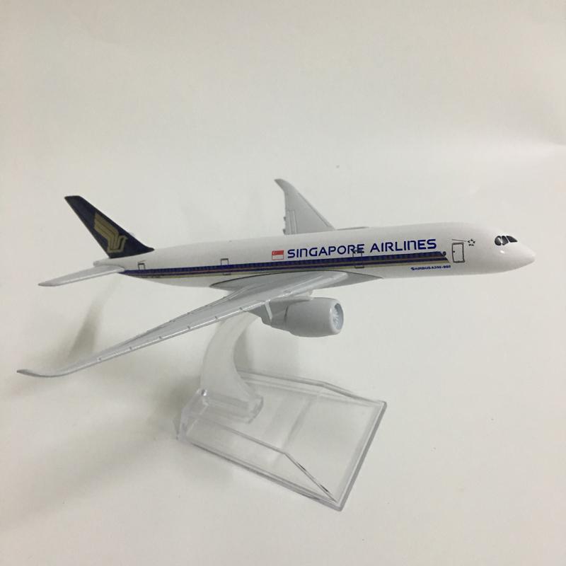 Jason Tutu 16cm Singapore Airways Airbus A350 Model Airplane Diecast Metal 1/400 Scale Planes