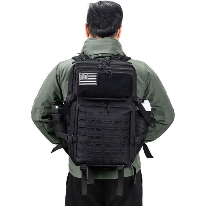 Sac à dos tactique militaire - qt&amp;qy - 35l/45l - résistant à l'eau - conception molle - confort optimal