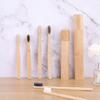 Single Pack Free Samples 100% Biodegradable Eco Friendly Cheap Flat Soft Bamboo Toothbrush Cepillo Dental Bambo Set