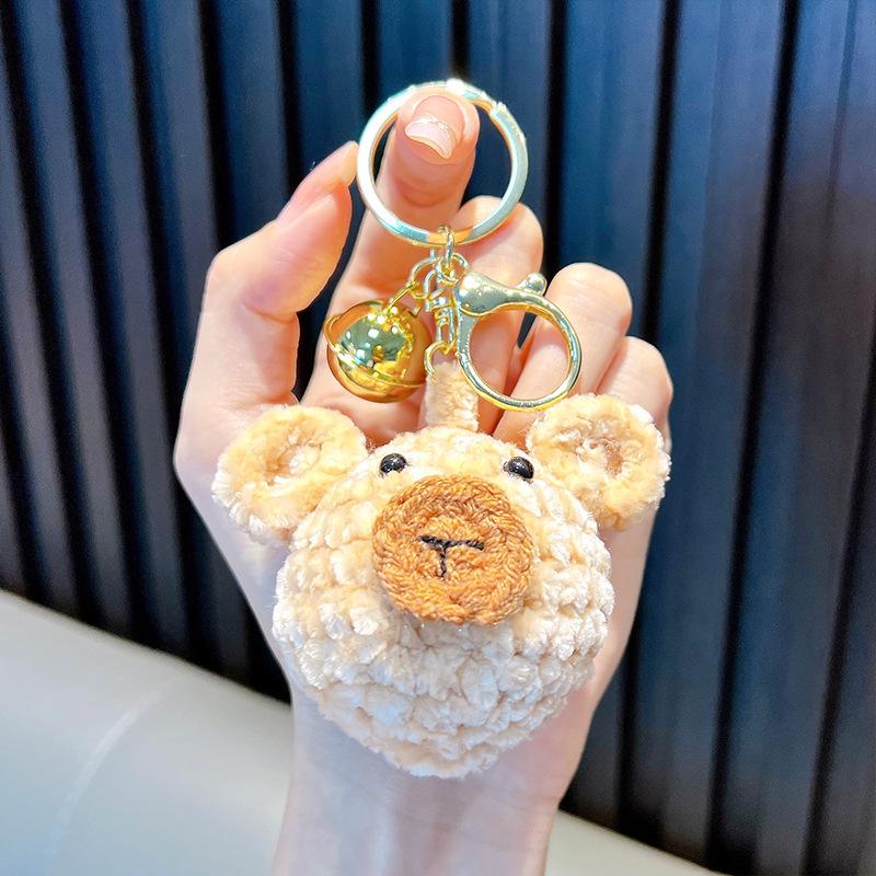 Hand-Woven Plush Persimmon Good Luck Keychain Pendant