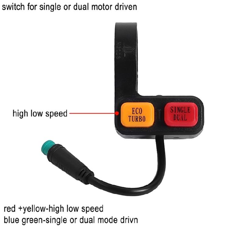 Precise Engineered Doublel Drive Control Switches 5 Pin Design With Headlight Feature For Scooter Motor And Light System