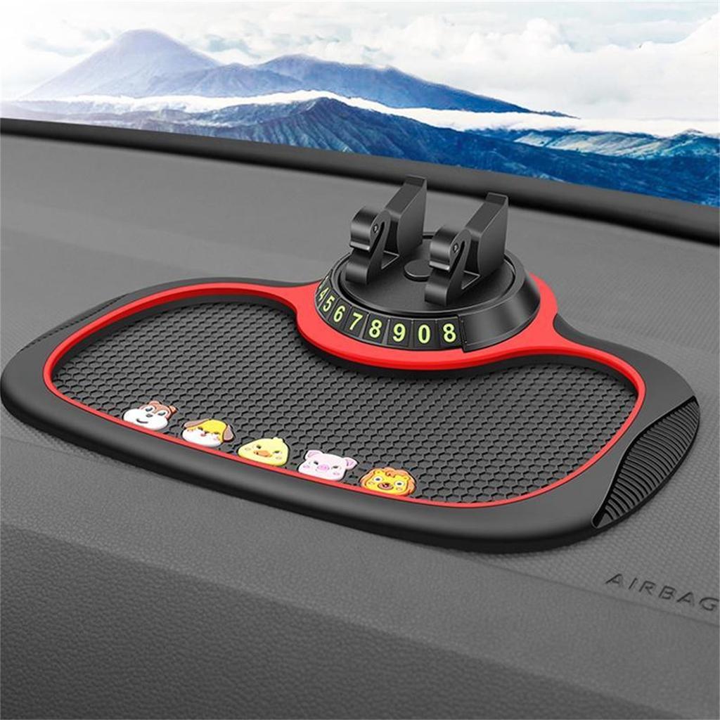 Multifunktionale Auto-Anti-Rutsch-Matte mit Auto-Handyhalter und extra großer Unterlage für Handys, Schlüssel, Gadgets