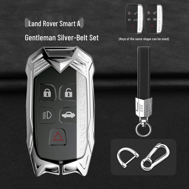 Land Rover Schlüsselhülle: Kompatibel mit Discovery Sport, Range Rover Evoque, Discovery 4, Velar und 5 mit Schlüsselanhänger