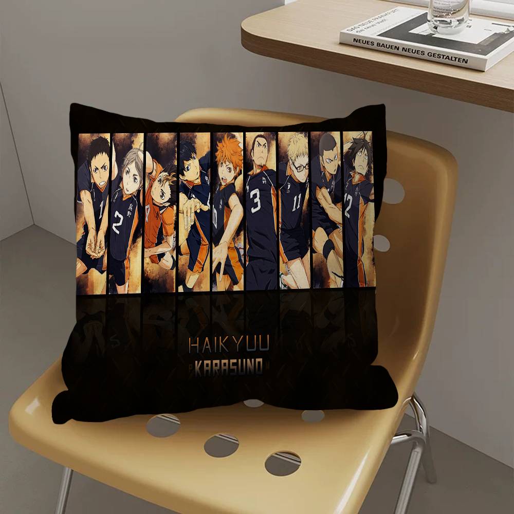 Cartoon K-Karasuno Kissenbezug Dekokissen Sofa Heimdeko Hülle Kissenbezüge