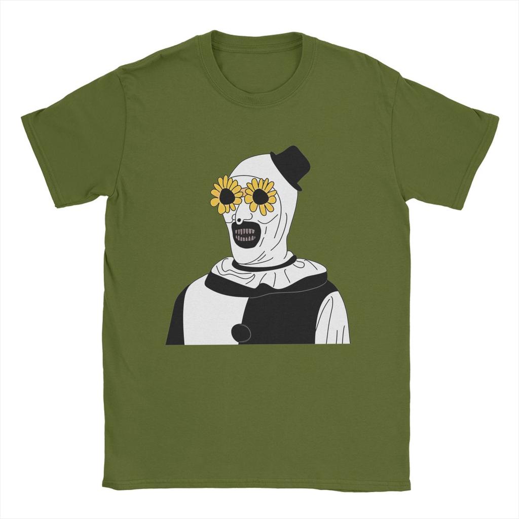 Art The Clown Terrifier T Shirt Men Pure Cotton Hipster T-Shirt Round Collar Tees Short Sleeve Clothes Graphic