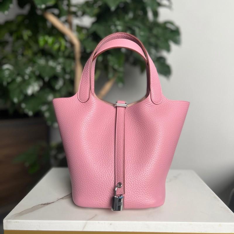 Fabrik-Rindleder Erste Schicht Vollhandgenäht Wachsfaden Gemüsekorb Tasche Ganzstahl-Beschläge Gebürstete Öl-Kante Tragbar K-Wort Handwerker Code