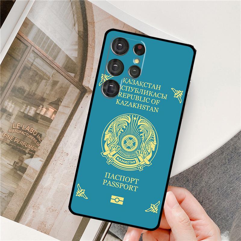 Kazakhstan Flag Art Phone Case For Samsung Galaxy S25 Ultra S9 S10 S20 FE S21 S22 S23 Plus S24 Ultra Full Cover
