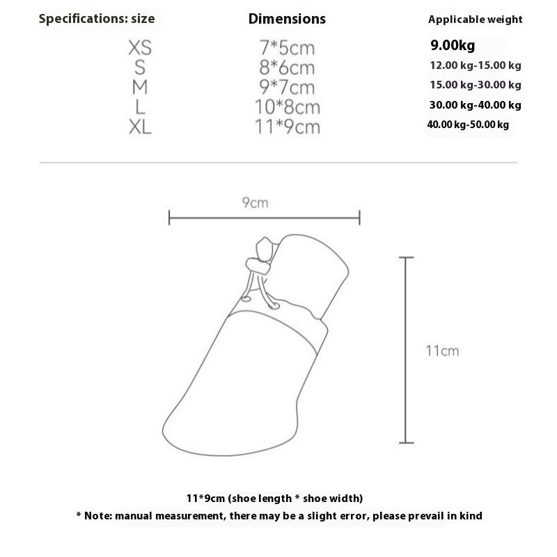 Dog Shoes Four Seasons Breathable Medium and Large Dog Outdoor Foot Covers 4 Pcs Pet Supplies