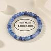 Festive Gifts Blue Kyanite Abacus Beaded Bracelet Calming Fashion Jewelry For Men And Women Daily Wear Simple Versatile Accessory