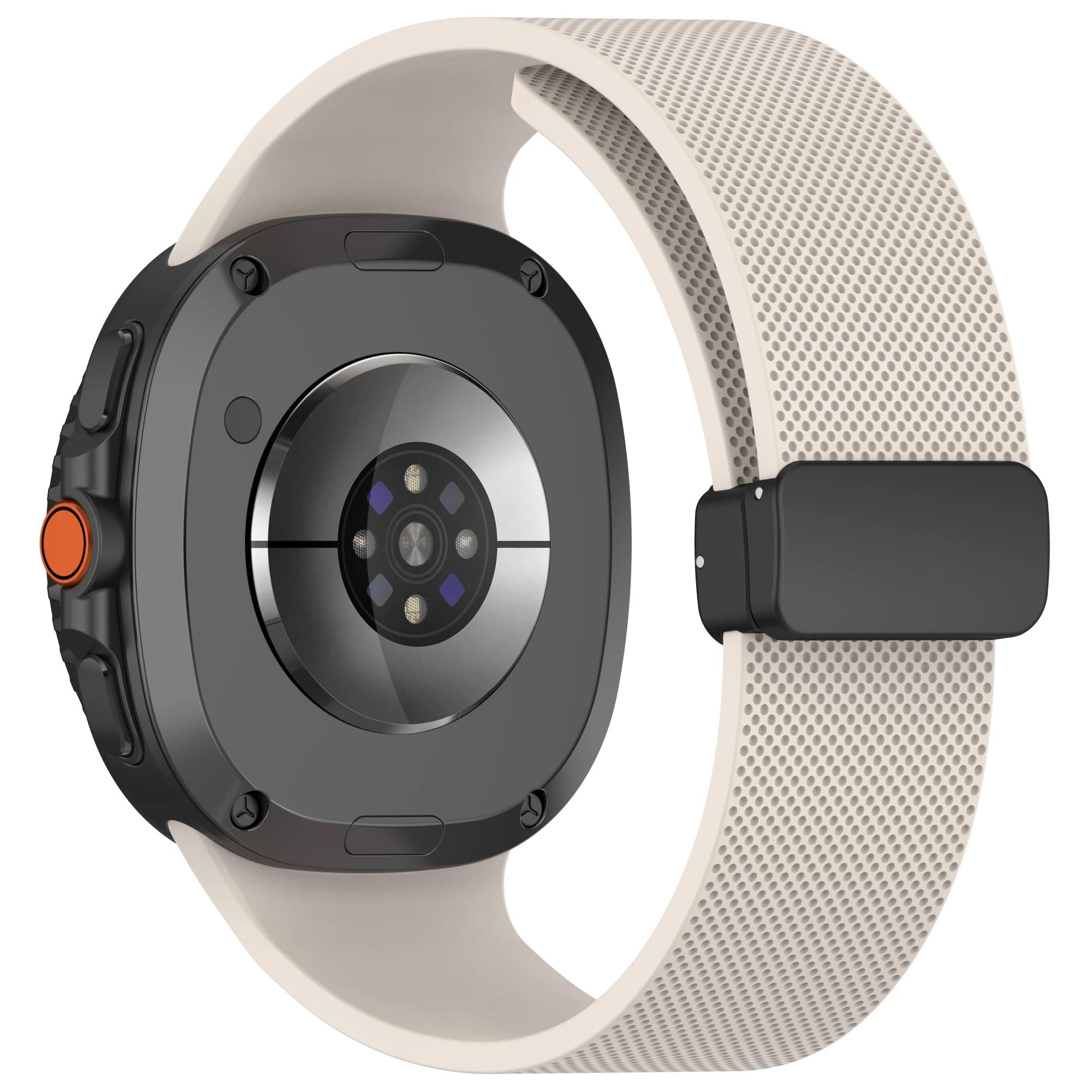 

Magnetic Silicone Strap for Samsung Galaxy Watch 8 40 44mm Sport Band for Galaxy 8 Classic 46mm No Gaps Smartwatch Bracelet for galaxy 8 classic